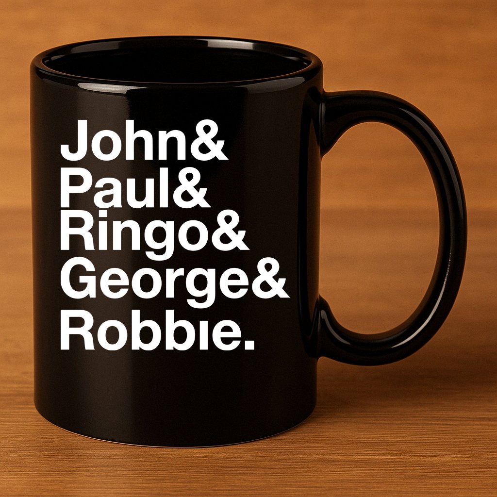 Robbie Williams John Paul Ringo George Robbie 11oz C Handle Ceramic Mug
