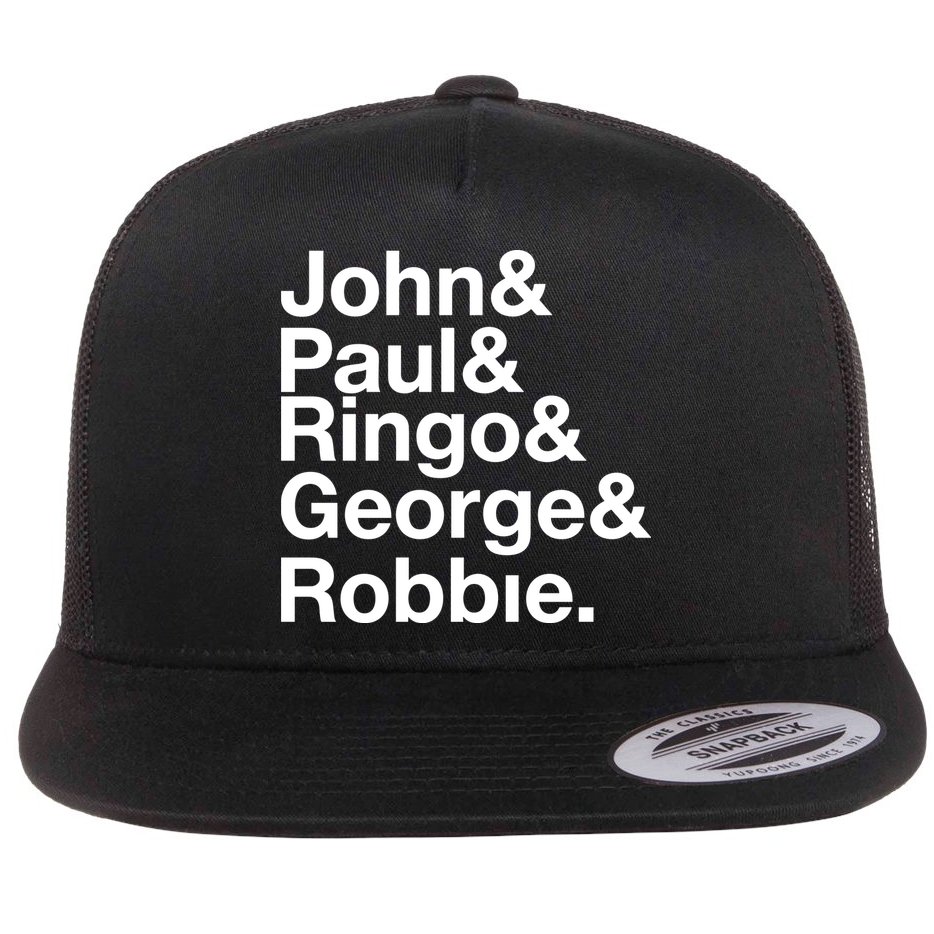 Robbie Williams John Paul Ringo George Robbie Flat Bill Trucker Hat