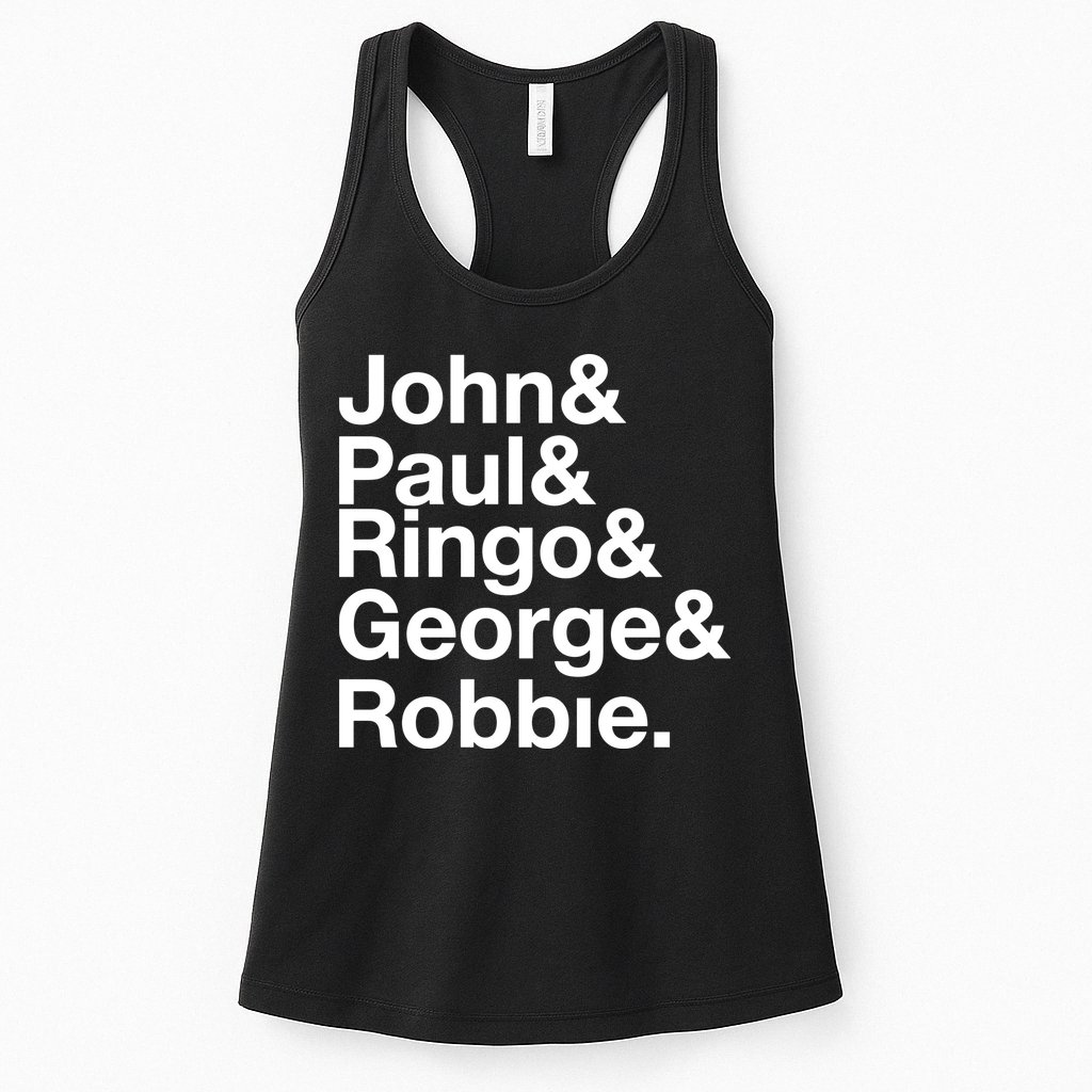 Robbie Williams John Paul Ringo George Robbie Womens Tank Top