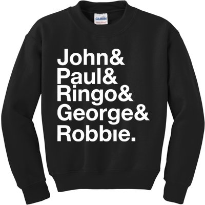 Robbie Williams John Paul Ringo George Robbie Kids Sweatshirt
