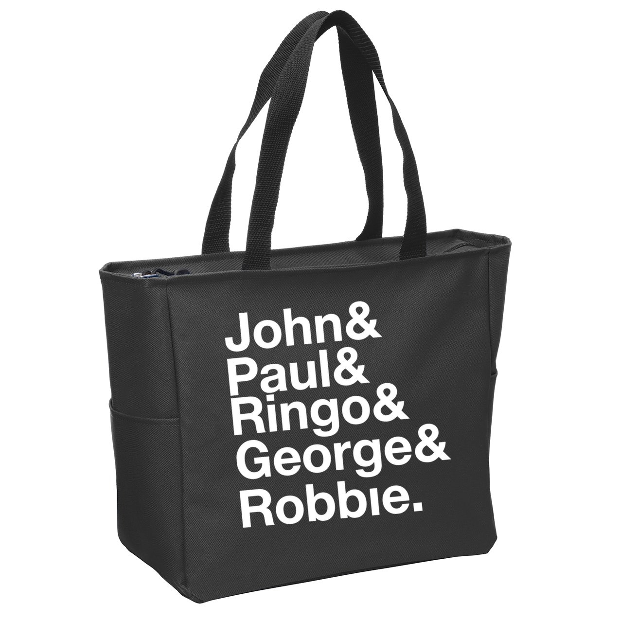 Robbie Williams John Paul Ringo George Robbie Zip Tote Bag