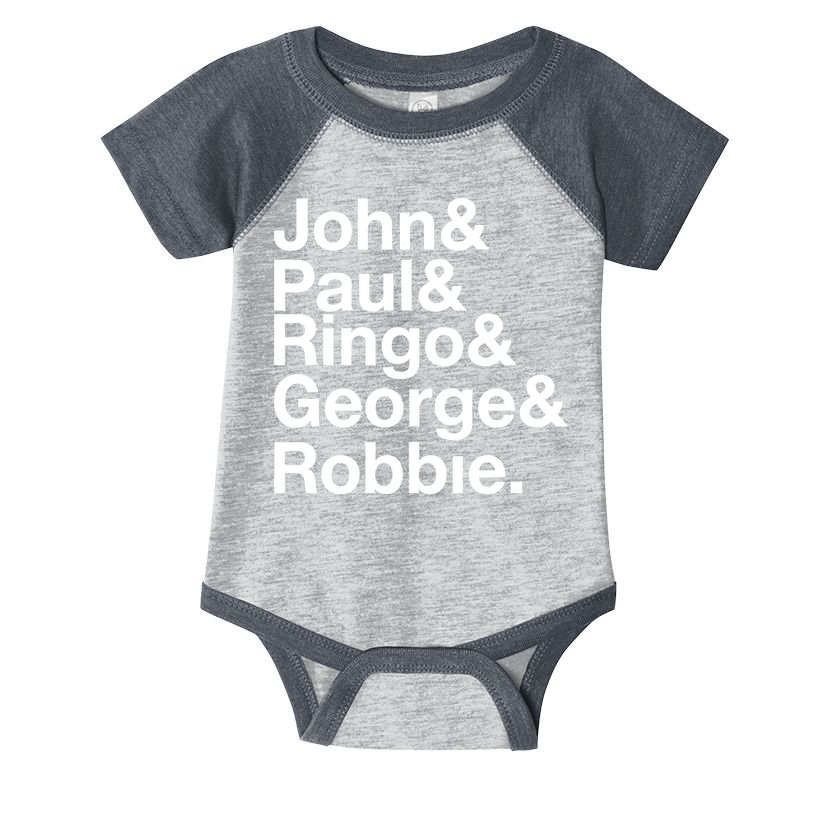 Robbie Williams John Paul Ringo George Robbie Infant Baby Jersey Bodysuit