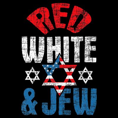 Red White & Jew Usa American Flag Jewish Star Of David T-Shirt