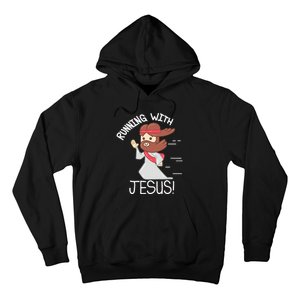 Running With Jesus Christian Faith Runner And Jogging Hoodie