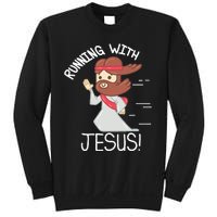 Running With Jesus Christian Faith Runner And Jogging Sweatshirt