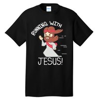 Running With Jesus Christian Faith Runner And Jogging Tall T-Shirt