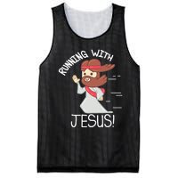 Running With Jesus Christian Faith Runner And Jogging Mesh Reversible Basketball Jersey Tank