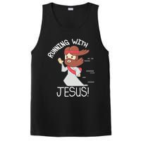 Running With Jesus Christian Faith Runner And Jogging PosiCharge Competitor Tank