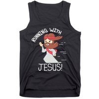 Running With Jesus Christian Faith Runner And Jogging Tank Top