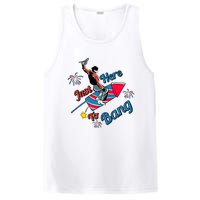 Retro Western Just Here To Bang 4th Of July Gift PosiCharge Competitor Tank