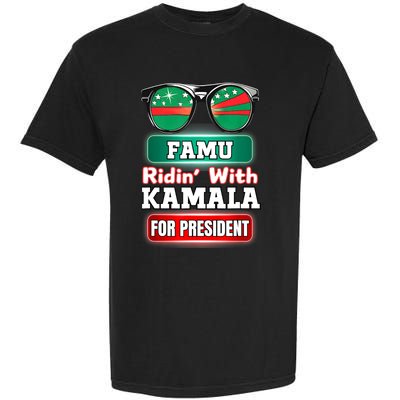 Ridin With Kamala Florida Famu Hbc Garment-Dyed Heavyweight T-Shirt