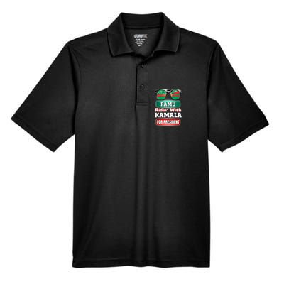 Ridin With Kamala Florida Famu Hbc Men's Origin Performance Pique Polo