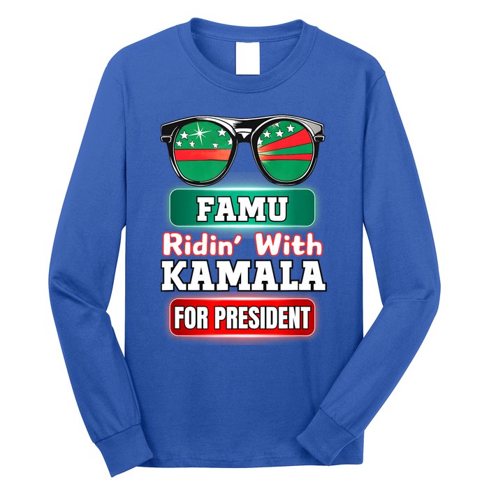 Ridin With Kamala Florida Famu Hbc Long Sleeve Shirt