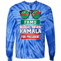 Ridin With Kamala Florida Famu Hbc Tie-Dye Long Sleeve Shirt