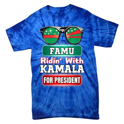 Ridin With Kamala Florida Famu Hbc Tie-Dye T-Shirt