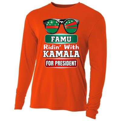 Ridin With Kamala Florida Famu Hbc Cooling Performance Long Sleeve Crew