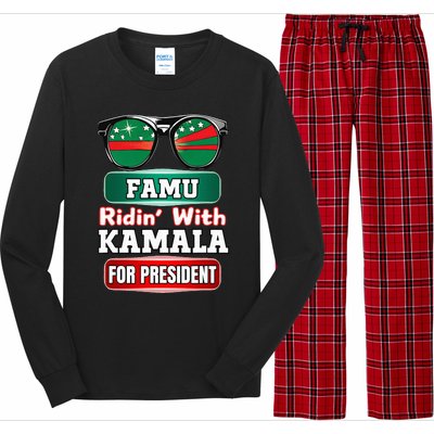 Ridin With Kamala Florida Famu Hbc Long Sleeve Pajama Set