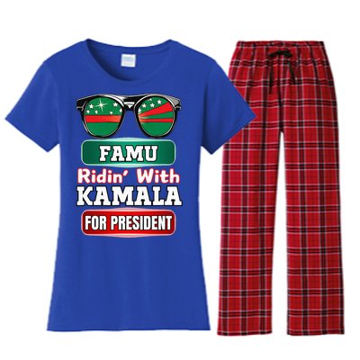 Ridin With Kamala Florida Famu Hbc Women's Flannel Pajama Set