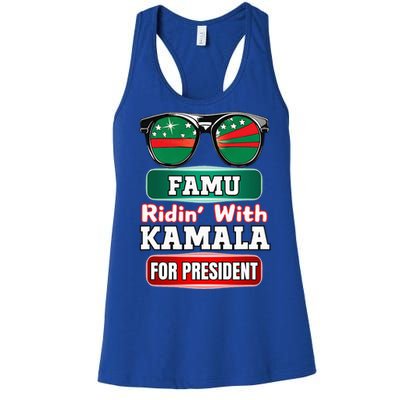 Ridin With Kamala Florida Famu Hbc Women's Racerback Tank