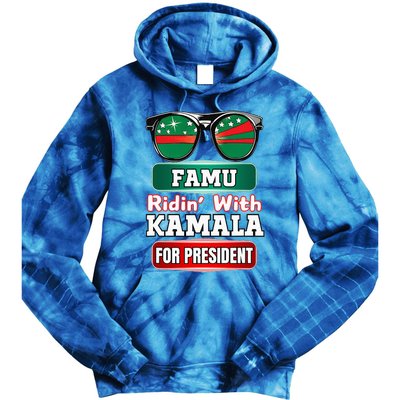 Ridin With Kamala Florida Famu Hbc Tie Dye Hoodie