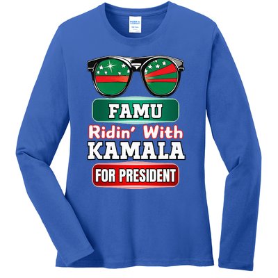 Ridin With Kamala Florida Famu Hbc Ladies Long Sleeve Shirt