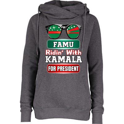 Ridin With Kamala Florida Famu Hbc Womens Funnel Neck Pullover Hood