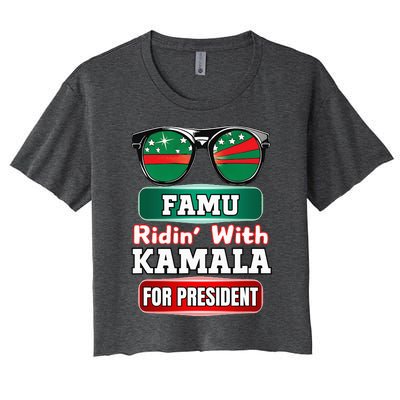 Ridin With Kamala Florida Famu Hbc Women's Crop Top Tee