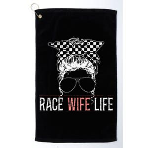 Race Wife Life Motorsport Circuit Racing Car Race Platinum Collection Golf Towel