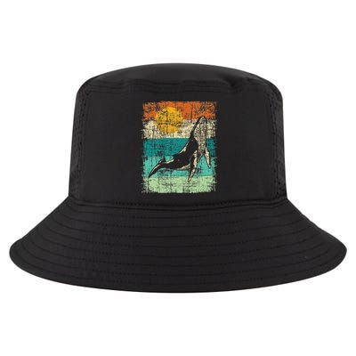 Retro Whale Lover Marine Biologist Aquarist Whales Animal Cool Comfort Performance Bucket Hat