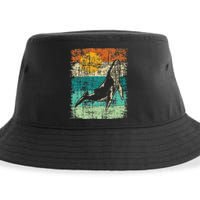 Retro Whale Lover Marine Biologist Aquarist Whales Animal Sustainable Bucket Hat