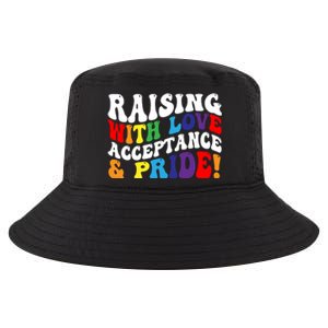 Raising With Love Acceptance And Pride Groovy Lgbtq Cool Comfort Performance Bucket Hat