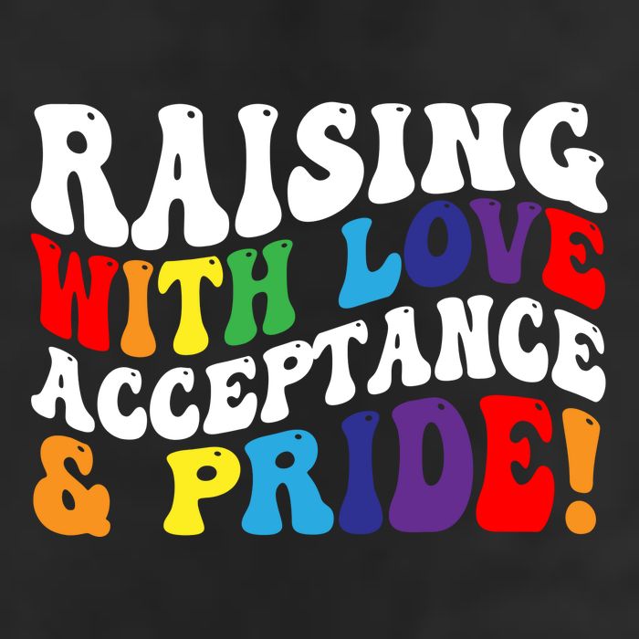 Raising With Love Acceptance And Pride Groovy Lgbtq Cool Comfort Performance Bucket Hat
