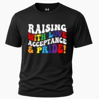 Raising With Love Acceptance And Pride Groovy Lgbtq Performance Shirt