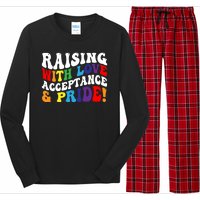 Raising With Love Acceptance And Pride Groovy Lgbtq Long Sleeve Pajama Set