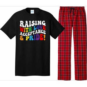 Raising With Love Acceptance And Pride Groovy Lgbtq Pajama Set