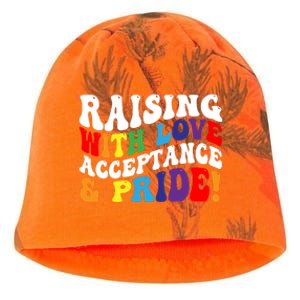 Raising With Love Acceptance And Pride Groovy Lgbtq Kati - Camo Knit Beanie