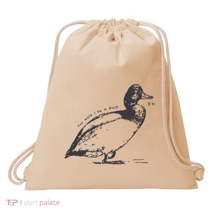 Rm Walk Like A Duck Drawstring Bag
