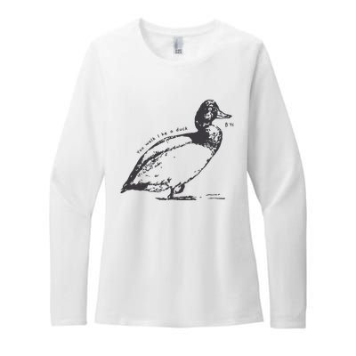 Rm Walk Like A Duck Womens CVC Long Sleeve Shirt