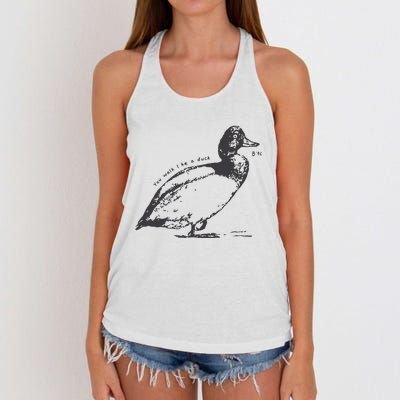 Rm Walk Like A Duck Women's Knotted Racerback Tank