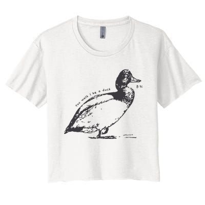 Rm Walk Like A Duck Women's Crop Top Tee