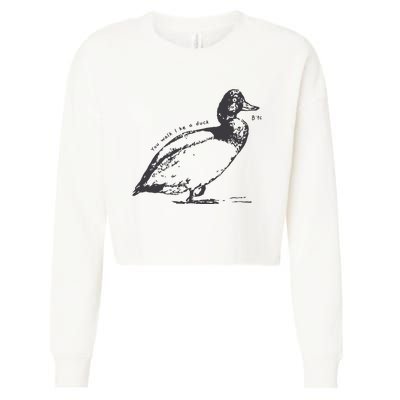 Rm Walk Like A Duck Cropped Pullover Crew