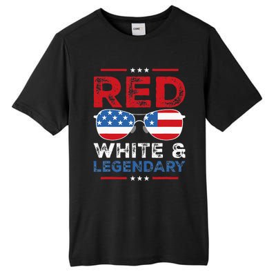 Red White Legendary Papa Father Son Matching 4th Of July Dad Tall Fusion ChromaSoft Performance T-Shirt