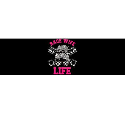 Race Wife Life Dirt Track Racing Racer Bike Car MX Bumper Sticker