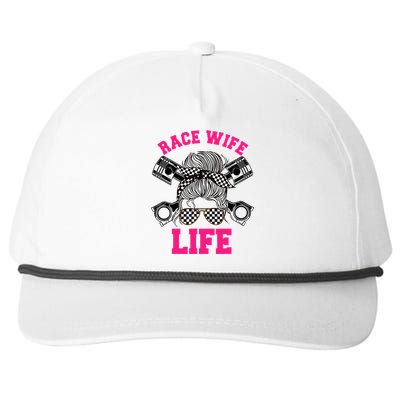 Race Wife Life Dirt Track Racing Racer Bike Car MX Snapback Five-Panel Rope Hat