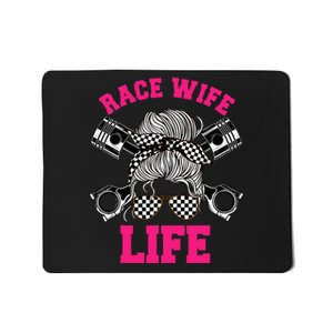 Race Wife Life Dirt Track Racing Racer Bike Car MX Mousepad