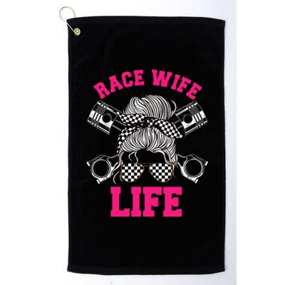 Race Wife Life Dirt Track Racing Racer Bike Car MX Platinum Collection Golf Towel