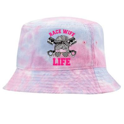 Race Wife Life Dirt Track Racing Racer Bike Car MX Tie-Dyed Bucket Hat