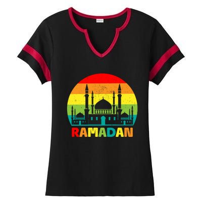 Ramadan Weight Loss And Fasting Fasting Mode On Cute Gift Ladies Halftime Notch Neck Tee