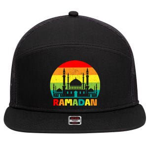 Ramadan Weight Loss And Fasting Fasting Mode On Cute Gift 7 Panel Mesh Trucker Snapback Hat