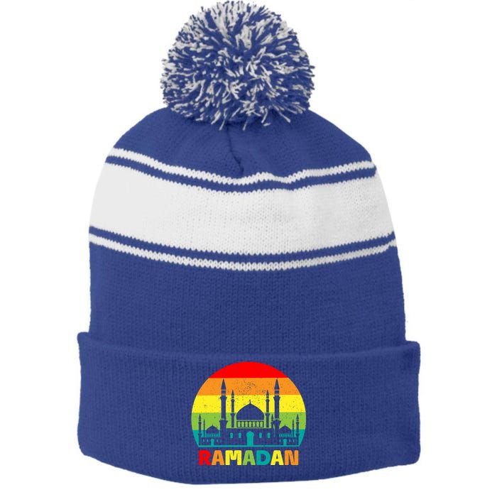 Ramadan Weight Loss And Fasting Fasting Mode On Cute Gift Stripe Pom Pom Beanie